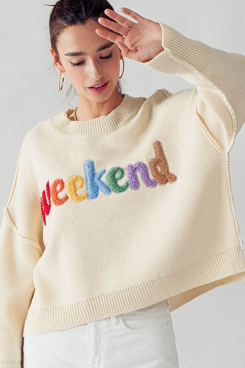 Hailee Rib Knit Weekend Sweater – Notice: Accessories for Living