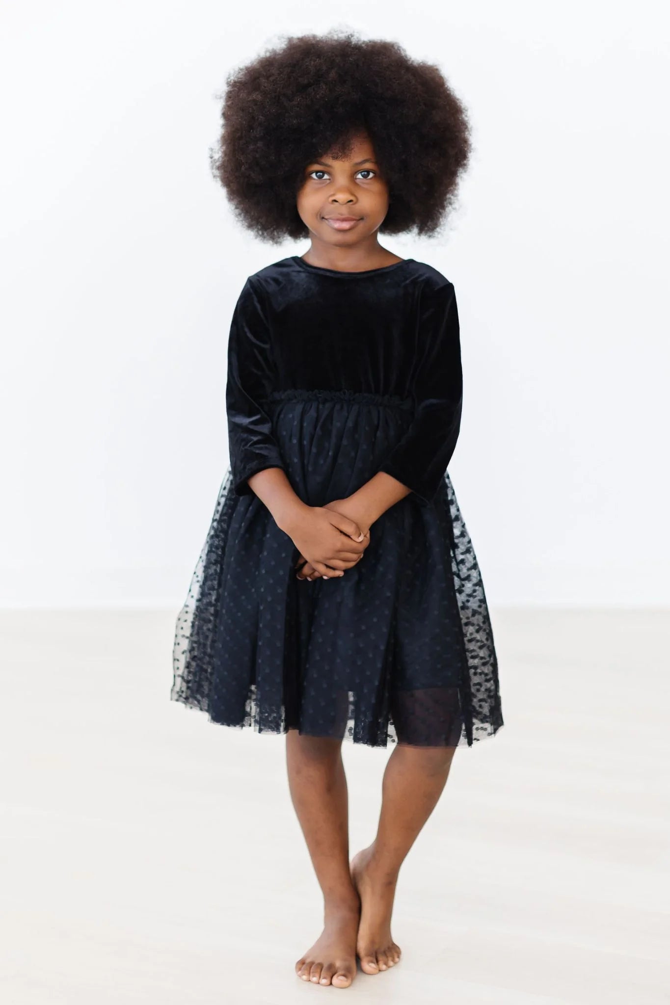 Black Velvet Tutu Dress Black / 2T Black Velvet Tutu Dress Black / 2T